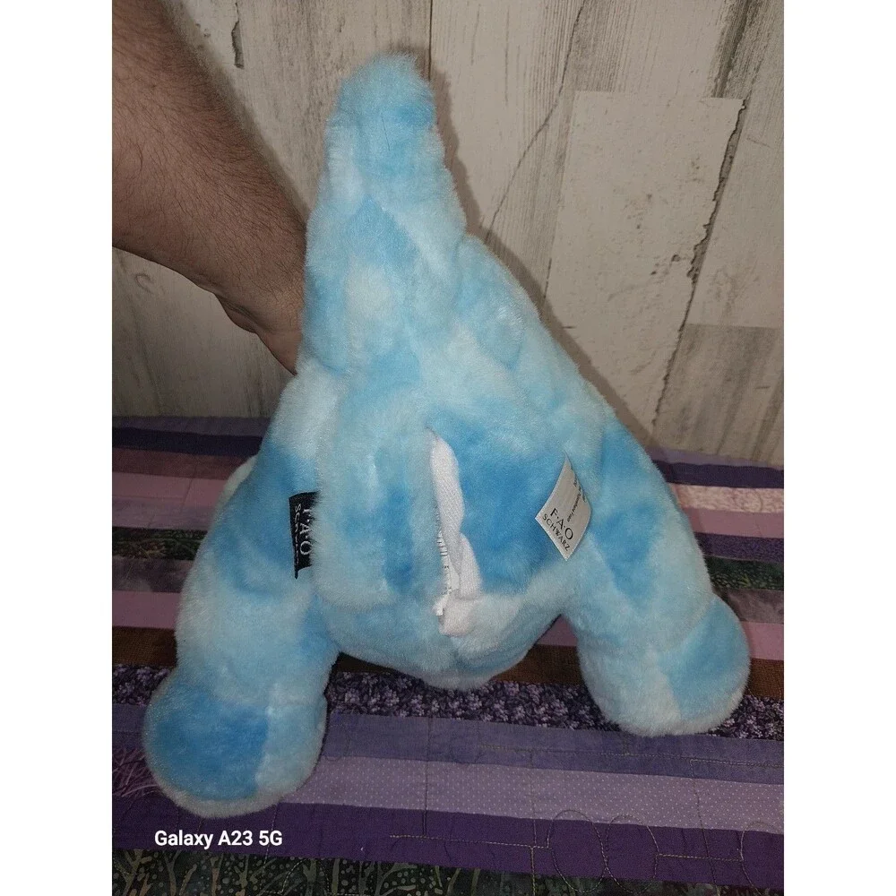 FAO Schwarz Glow Brights LED ROAR Sound Blue Dinosaur 11